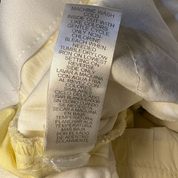 NWT Democracy Women’s Butter Yellow High Rise Trousers with AB Solution Stretch - Picture 6 of 7